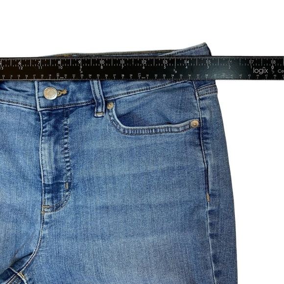 Lauren Ralph Lauren Women's Size 10 Blue Jeans Mid Rise Straight Leg Tapered - Picture 11 of 15